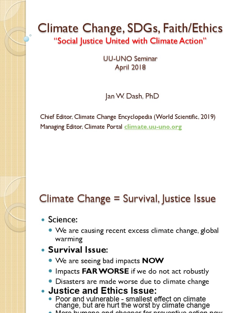 Climate Action and The Sustainable Development Goals | PDF | Climate ...
