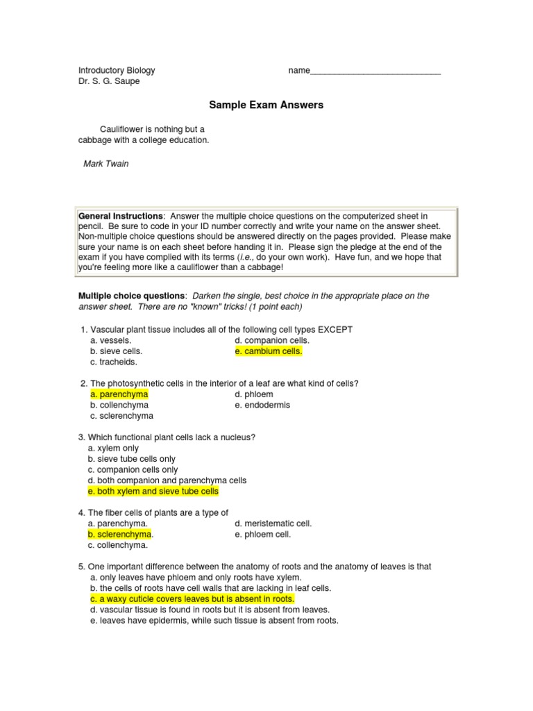 microsoft-word-sample-exam-ver2-answers-pdf-tissue-biology