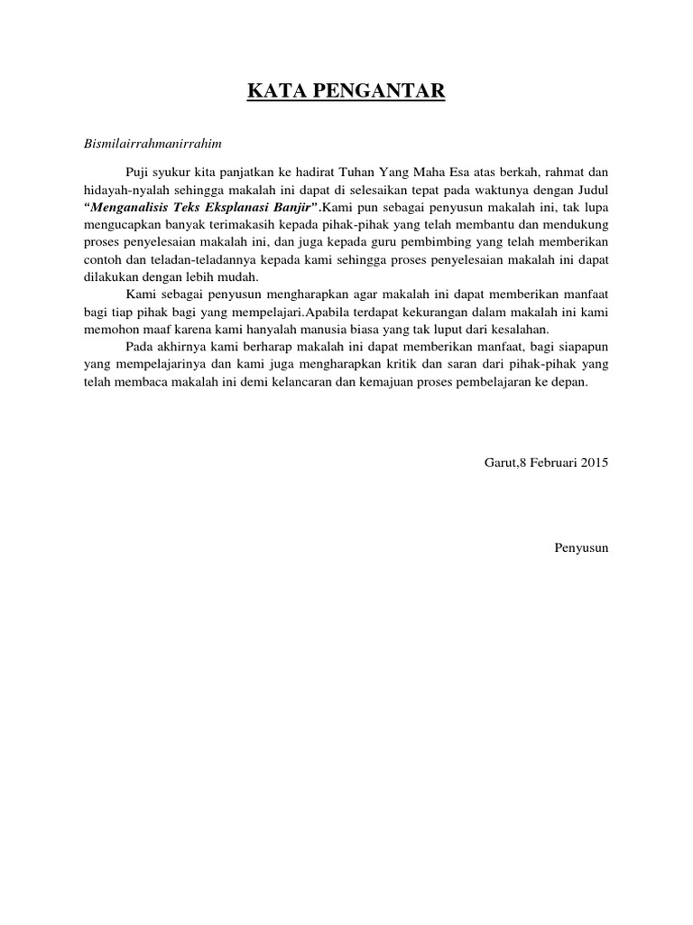Makalah Bahasa Indonesia Tentang Teks Eksplanasi Berbagi