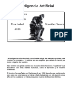 Inteligencia Artificial: Informática Luis Alvarado Etna Isabel González Severa 4050