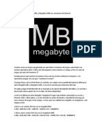 Diferencia Entre Megabit y Megabyte