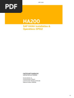 HA200 - SAP HANA Installation & Operations SPS12