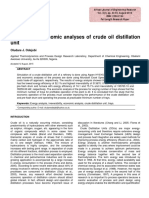 Exergy and Economic Analyses of Crude Oil Distillation Unit