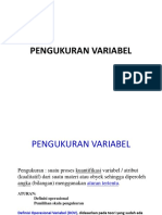 Pengukuran Variabel Dalam Penelitian