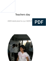 Teachers Day: 2009 Dedicated To Our MERI Teachers