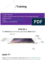 Joseph Johnson - iPad Basic Training