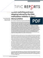 Isoform Switching and Exon Skipping Induced by The DNA Methylation Inhibitor 5-Aza-2 - Deoxycytidine
