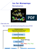 Statistics For Microarrays: Normalization