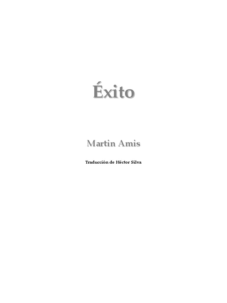 Amis Martin - Exito | PDF, image size:768x1024