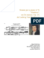Anàlisi: Sonata Per A Piano Nº 8, "Patètica", en Do Menor, Op. 13, de Ludwig Van Beethoven