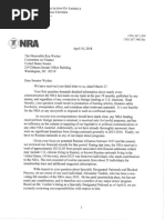 April 10 Letter from NRA to Sen. Ron Wyden