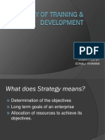 Strategy of Training & Development