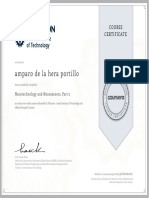 Amparo de La Hera Portillo: Course Certificate