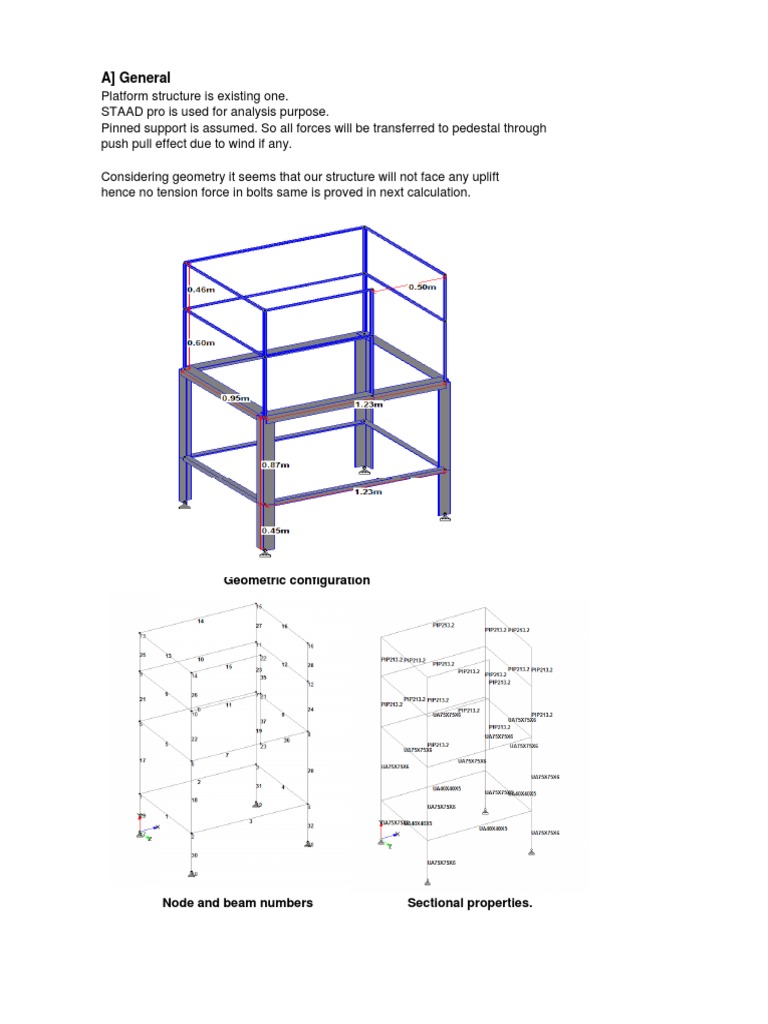 Platform Design Calculation - Rev B - 21!03!18 | PDF | Structural Load ...