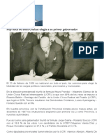 Hoy Hace 60 Años Chubut Elegía A Su Primer Gobernador - Cholila Online