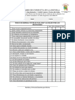 Cuestionario de Conducta de CONNERS para PROFESORES