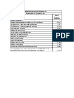 Tabla de Derechos Pecuniarios 2017