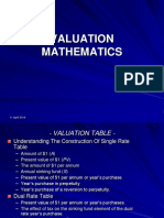 Valuation Maths (3&4) 15.7.09