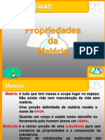 Propriedades da Matéria