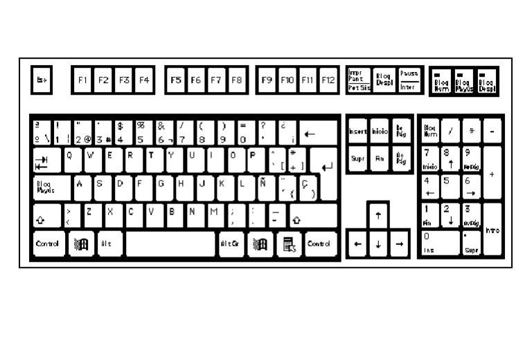 Teclado para Colorear | PDF