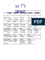 Horario Leoncia 2018