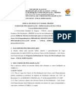 EDITAL No 03-2018 - PROPEP - Pos-Graduacao Uneal Especializa - Vagas Remanescentes