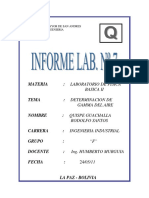 Informe #7 Determinacion de Gamma Del Aire