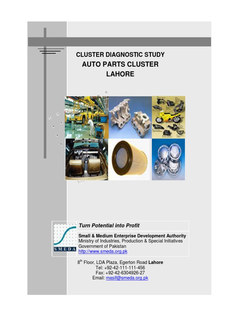 Auto Parts Cluster Lahore SMEDA PDF
