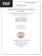 Bike Showroom Management System: A Project Report ON