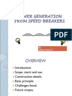 Power Generation From Speed Breakers