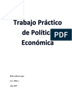 Trabajo de Politica Economica Argentina