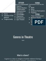 Genres From Understanding Theatre