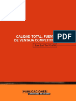 Calidad Total. Fuente de Ventaja Competitiva PDF