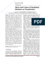 Effects of Insulation Paper Moisture on Transformer Lifespan