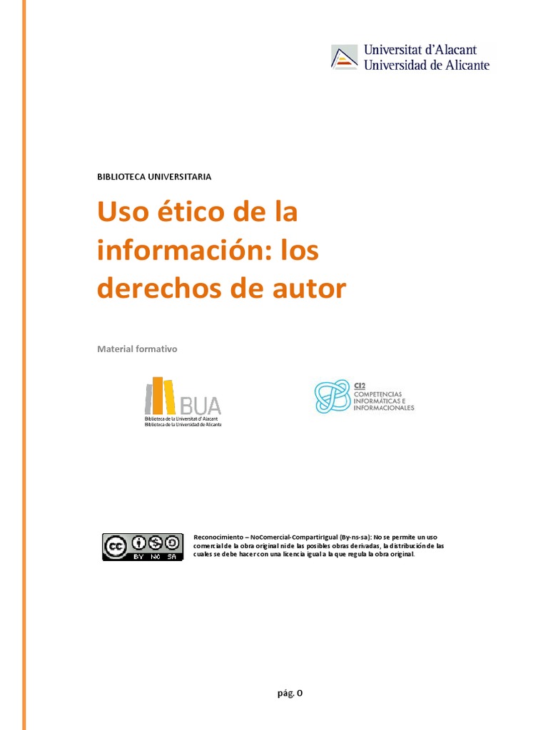 8 Derechos de Autor | PDF | Propiedad intelectual | Creative Commons