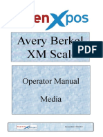 Avery Berkel XM Scale: Operator Manual Media