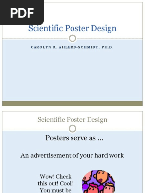 Scientific Poster Design for Website 