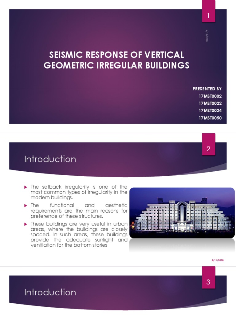 Seismic Response of Irregular Buildings | PDF | Applied And ...