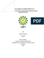 Aplikasi Dekonvolusi Euler 3D Untuk Estimasi Kedalaman Sumber Antikklin Di Daerah X