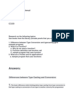 Aydid Mohamed Ahmed 1693108 Bsit CC103: Answers