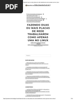 Fazendo Duas Ou Mais Placas de Rede Trabalharem Como Apenas Uma No Linux