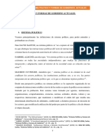 Sistema Político y Formas de Gobierno Actuales