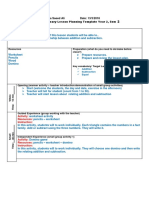 Lesson Plan Template Math