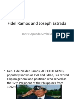 Fidel Ramos and Joseph Estrada: Joeriz Apuada Simbillo