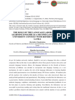 The Role of The Language Laboratory in Learning English As A Second Language in A University Context With Reference To Sri Lanka (1) Edited