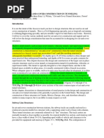 Cut and Cover Methods in Tunneling