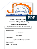 Physical Chemistry Practical The Second Level