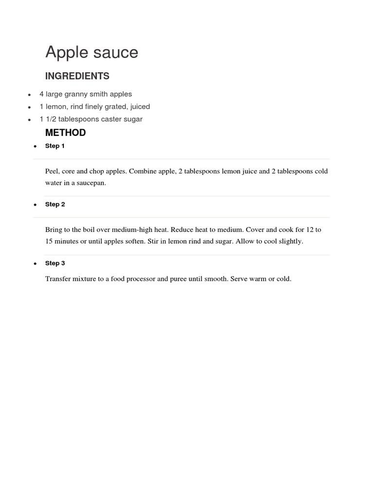 Apple Sauce PDF