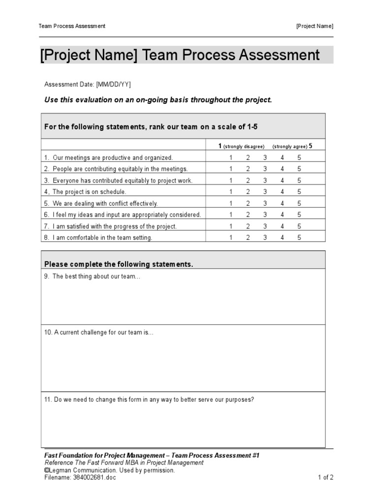 Team Process Assessment1 | PDF | Art