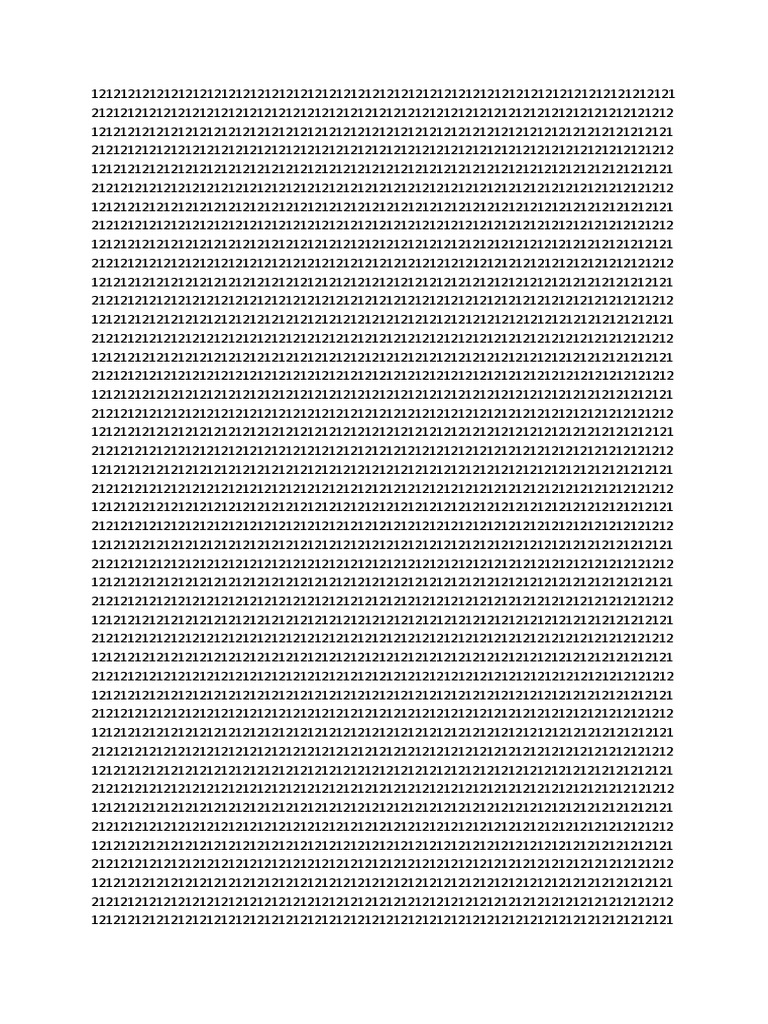 Numeric Sequence Document | PDF